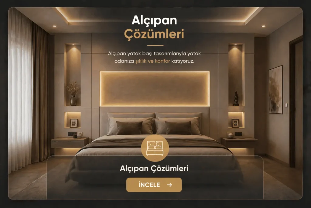 Eskişehir Alçıpan Yatak Başı ve Tv Ünitesi