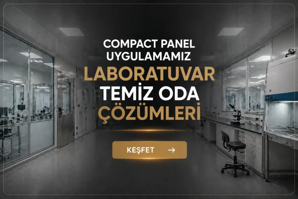 Anadolu Üniversitesi Laboratuvar Kompakt panel Uygulamamız.